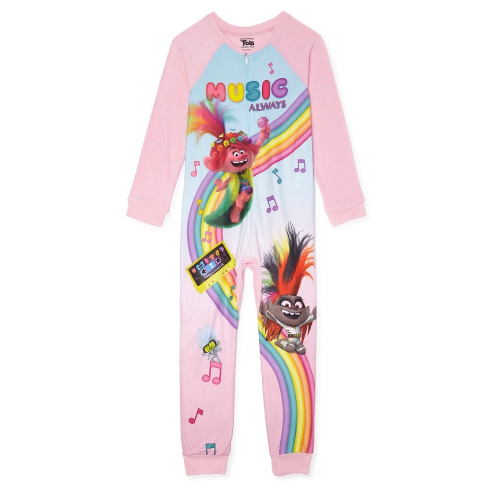 Trolls Girls’ Pajama Footless Blanket Sleeper - Size 6/6X